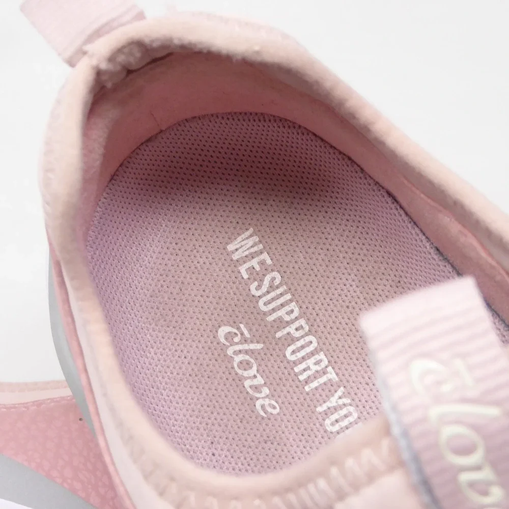 Clove Women Nursing Sneakers Pastel Pink Slip On Comfort Shoes Size 9.5